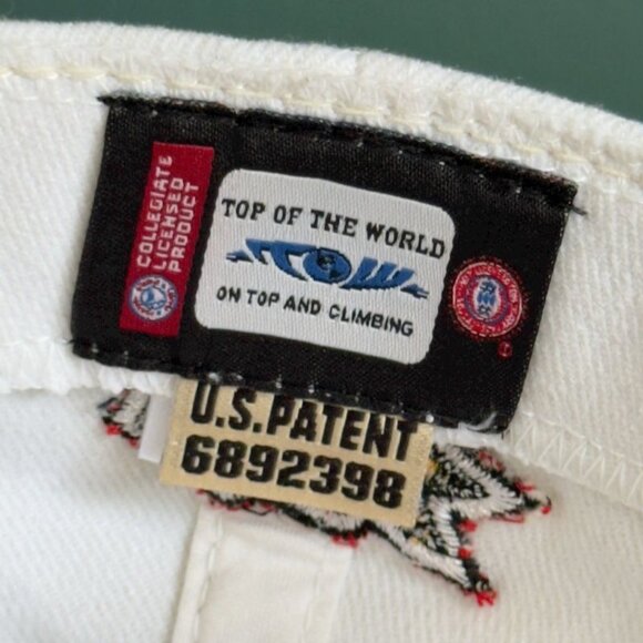 Maryland Terrapins Baseball Cap White/Red One-Fit Top Of The World - Picture 6 of 10